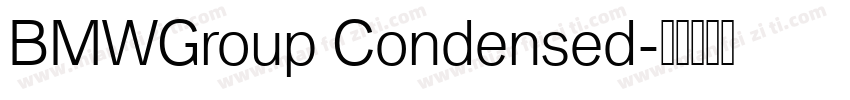 BMWGroup Condensed字体转换
